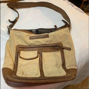 Authentic Vintage Burberry crossbody messenger bag